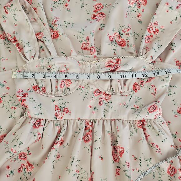 WeWoreWhat Corset High Low Maxi Dress Dainty Floral Size 0 - Picture 13 of 14
